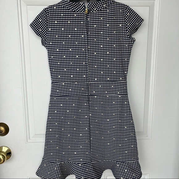 •TOMMY HILFIGER• Girls Navy/White Patterned Dress - Size Medium (8-10) - Picture 7 of 11